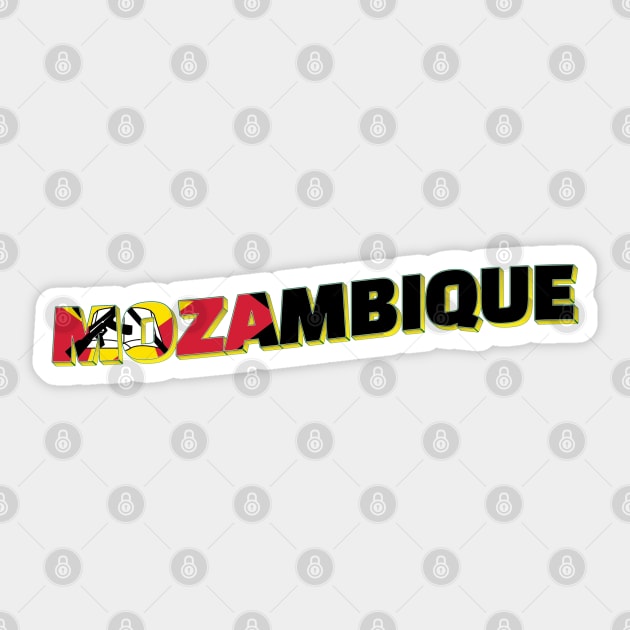 Mozambique Vintage style retro souvenir Sticker by DesignerPropo